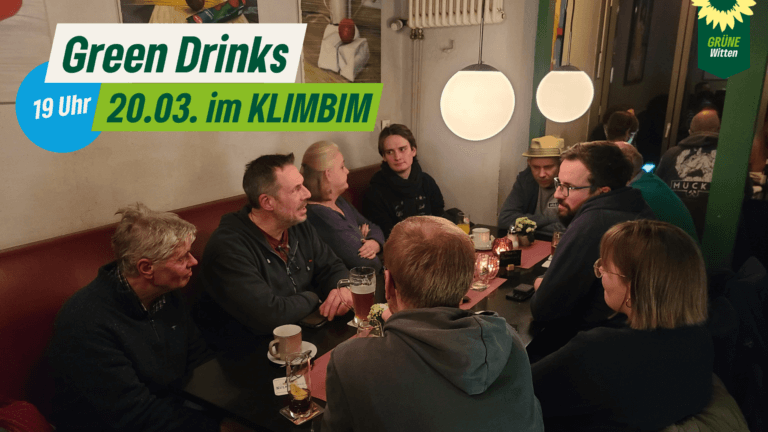 Green Drinks am 20.03. ab 19 Uhr