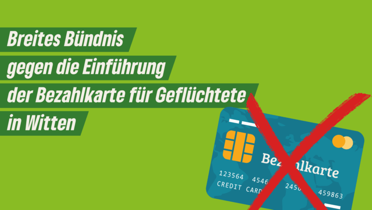 Breites Bündnis gegen Bezahlkarte in Witten