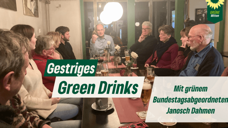 Green Drinks mit unserem Bundestagsabgeordneten Janosch Dahmen