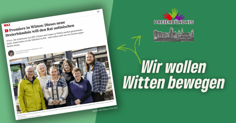 Dreierbündnis für Witten legt Kooperationspapier vor