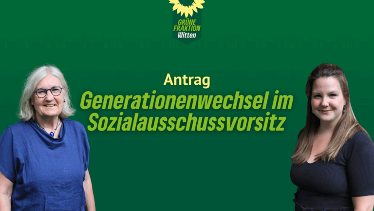 Grüne Fraktion beantragt Generationenwechsel im Sozialausschussvorsitz
