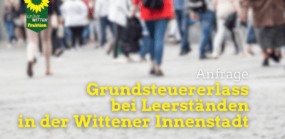 Grundsteuererlass gegen die Leerstände in der Wittener Innenstadt (Facebook-Titelbilder)