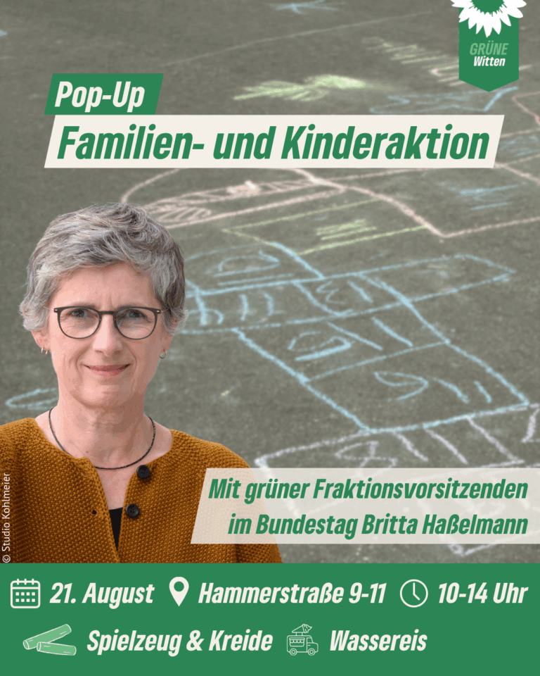 Pop-Up Familien- und Kinderaktion mit Britta Haßelmann