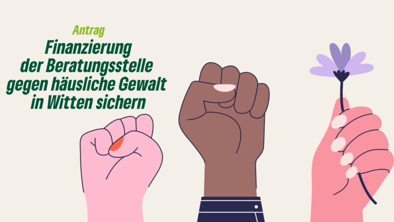 Finanzierung der Beratungsstelle gegen häusliche Gewalt in Witten sichern
