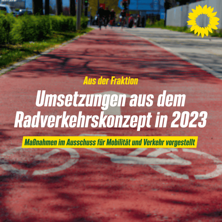 Sachstandsbericht: Umsetzung Radverkehrskonzept